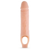 Телесный реалистичный фаллоудлинитель 10 Inch Silicone Cock Sheath Penis Extender - 25,4 см. - Blush Novelties - в Краснодаре купить с доставкой