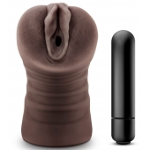 Коричневый мастурбатор-вагина Hot Chocolate Brianna - Blush Novelties - в Краснодаре купить с доставкой