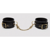 Черные оковы на ноги Bound to You Faux Leather Ankle Cuffs - Fifty Shades of Grey - купить с доставкой в Краснодаре