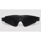 Черная плотная маска на глаза Bound to You Faux Leather Blindfold - Fifty Shades of Grey - купить с доставкой в Краснодаре