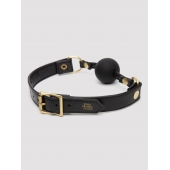 Черный кляп-шар Bound to You Faux Leather Ball Gag - Fifty Shades of Grey - купить с доставкой в Краснодаре