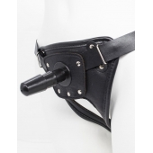 Черный пояс для насадок CLASS STRAP Restyling - LOVETOY (А-Полимер) - купить с доставкой в Краснодаре