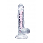 Прозрачный гибкий фаллоимитатор Paret - 18 см. - A-toys купить с доставкой в интернет-магазине Orgasmix в Краснодаре Прозрачный гибкий фаллоимитатор Paret - 18 см. - A-toys