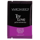 Лубрикант на водной основе для использования с игрушками WICKED Toy Love - 3 мл. - Wicked - купить с доставкой в Краснодаре