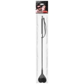 Черный стек с наконечником-сердечком - 54 см. - Notabu - купить с доставкой в Краснодаре Черный стек с наконечником-сердечком - 54 см. - Notabu - купить с доставкой в Краснодаре