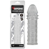 Прозрачная реалистичная насадка на пенис Extra Texture Sleeve - 16,2 см. - Chisa - в Краснодаре купить с доставкой