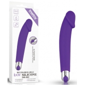 Фиолетовый вибратор Rechargeable IJOY Silicone Dildo - 16,5 см. - Lovetoy