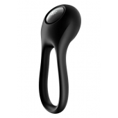 Черное эрекционное виброкольцо Majestic Duo - Satisfyer - в Краснодаре купить с доставкой