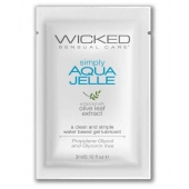 Гель-лубрикант Simply Aqua Jelle - 3 мл. - Wicked - купить с доставкой в Краснодаре