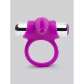 Лиловое виброкольцо с пультом ДУ Remote Control Cock Ring - Happy Rabbit - в Краснодаре купить с доставкой