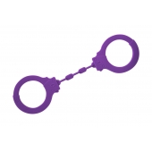 Фиолетовые силиконовые поножи Limitation - Lola Games - купить с доставкой в Краснодаре