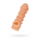 Телесная закрытая насадка с пупырышками Cock Sleeve Size M - 15,6 см. - KOKOS - в Краснодаре купить с доставкой