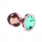 Пробка цвета розового золота с малиновым кристаллом Diamond Topaz Shine L - 8,3 см. - Lola Games - купить с доставкой в Краснодаре