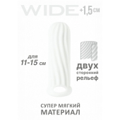 Белый фаллоудлинитель Homme Wide - 13 см. - Lola Games - в Краснодаре купить с доставкой
