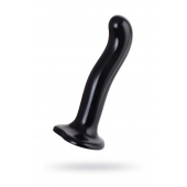 Черный стимулятор для пар P G-Spot Dildo Size L - 19 см. - Strap-on-me - в Краснодаре купить с доставкой