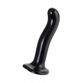 Черный стимулятор для пар P G-Spot Dildo Size L - 19 см. - Strap-on-me - в Краснодаре купить с доставкой