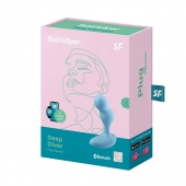 Голубой анальный вибростимулятор Deep Driver - 11,2 см. - Satisfyer - в Краснодаре купить с доставкой