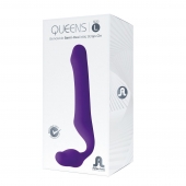 Фиолетовый безремневой страпон Queens L - Adrien Lastic - купить с доставкой в Краснодаре
