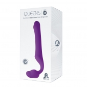 Лиловый безремневой страпон Queens M - Adrien Lastic - купить с доставкой в Краснодаре