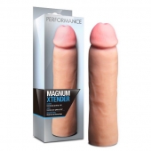 Телесная фаллическая насадка на пенис Magnum Xtender - 23 см. - Blush Novelties - в Краснодаре купить с доставкой