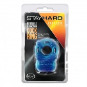 Голубое эрекционное виброкольцо Reusable 5 Function Cock Ring - Blush Novelties - в Краснодаре купить с доставкой