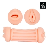 Двусторонний мастурбатор - ротик и вагина - Bior toys - в Краснодаре купить с доставкой
