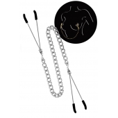 Регулируемые зажимы для сосков Sweet Caress Nipple Chain - Sweet Caress - купить с доставкой в Краснодаре