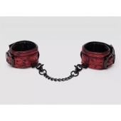 Красно-черные наручники Reversible Faux Leather Wrist Cuffs - Fifty Shades of Grey - купить с доставкой в Краснодаре