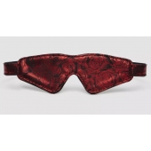 Двусторонняя красно-черная маска на глаза Reversible Faux Leather Blindfold - Fifty Shades of Grey - купить с доставкой в Краснодаре