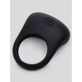 Черное эрекционное виброкольцо Sensation Rechargeable Vibrating Love Ring - Fifty Shades of Grey - в Краснодаре купить с доставкой