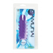 Закрытая фиолетовая насадка с пупырышками SAMURAI PENIS SLEEVE PURPLE - 14,5 см. - NMC - в Краснодаре купить с доставкой