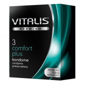 Контурные презервативы VITALIS PREMIUM comfort plus - 3 шт. - Vitalis - купить с доставкой в Краснодаре