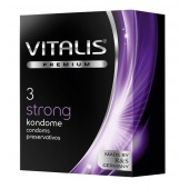 Презервативы с утолщенной стенкой VITALIS PREMIUM strong - 3 шт. - Vitalis - купить с доставкой в Краснодаре