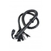 Длинный кожаный кнут с хлопушками на конце - ToyFa - купить с доставкой в Краснодаре