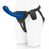 Синяя насадка Remote Control P-Spot G-Spot с черными трусиками - 20 см. - Pegasus - купить с доставкой в Краснодаре