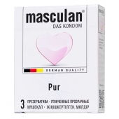 Супертонкие презервативы Masculan Pur - 3 шт. - Masculan - купить с доставкой в Краснодаре
