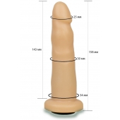Телесная насадка Harness - 15,8 см. - LOVETOY (А-Полимер) - купить с доставкой в Краснодаре