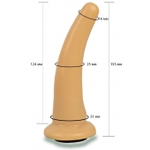 Телесная гладкая насадка Harness - 13,3 см. - LOVETOY (А-Полимер) - купить с доставкой в Краснодаре