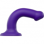 Фиолетовый фаллоимитатор-насадка Strap-On-Me Dildo Dual Density size M - 18 см. - Strap-on-me - купить с доставкой в Краснодаре