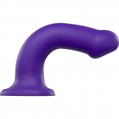 Фиолетовый фаллоимитатор-насадка Strap-On-Me Dildo Dual Density size L - 19 см. - Strap-on-me - купить с доставкой в Краснодаре