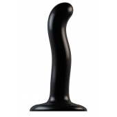 Черный фаллоимитатор-насадка Strap-On-Me P G spot Dildo size S - 16,4 см. - Strap-on-me - купить с доставкой в Краснодаре