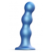 Голубая насадка Strap-On-Me Dildo Plug Balls size S - Strap-on-me - купить с доставкой в Краснодаре