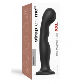 Черная насадка Strap-On-Me Dildo Plug P G size XXL - Strap-on-me - купить с доставкой в Краснодаре