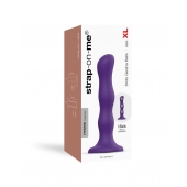 Фиолетовая насадка Strap-On-Me Dildo Geisha Balls size XL - Strap-on-me - купить с доставкой в Краснодаре