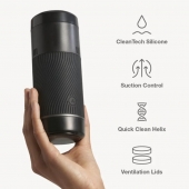 Черный мастурбатор с контролем всасывания Arcwave Pow Stroker - Arcwave - в Краснодаре купить с доставкой