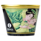 Массажная свеча Exotic Green Tea с ароматом зелёного чая - 170 мл. - Shunga - купить с доставкой в Краснодаре