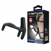 Черная вибронасадка на пенис Vibrating Penis Sling - Baile - в Краснодаре купить с доставкой