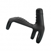 Черная вибронасадка на пенис Vibrating Penis Sling - Baile - в Краснодаре купить с доставкой