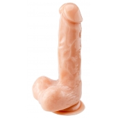 Телесный реалистичный фаллоимитатор - 18 см. - Devi купить с доставкой в интернет-магазине Orgasmix в Краснодаре Телесный реалистичный фаллоимитатор - 18 см. - Devi