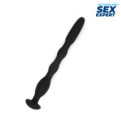 Черный силиконовый уретральный стимулятор - 10 см. - Sex Expert - купить с доставкой в Краснодаре